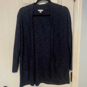 Navy J Jill Cardigan
